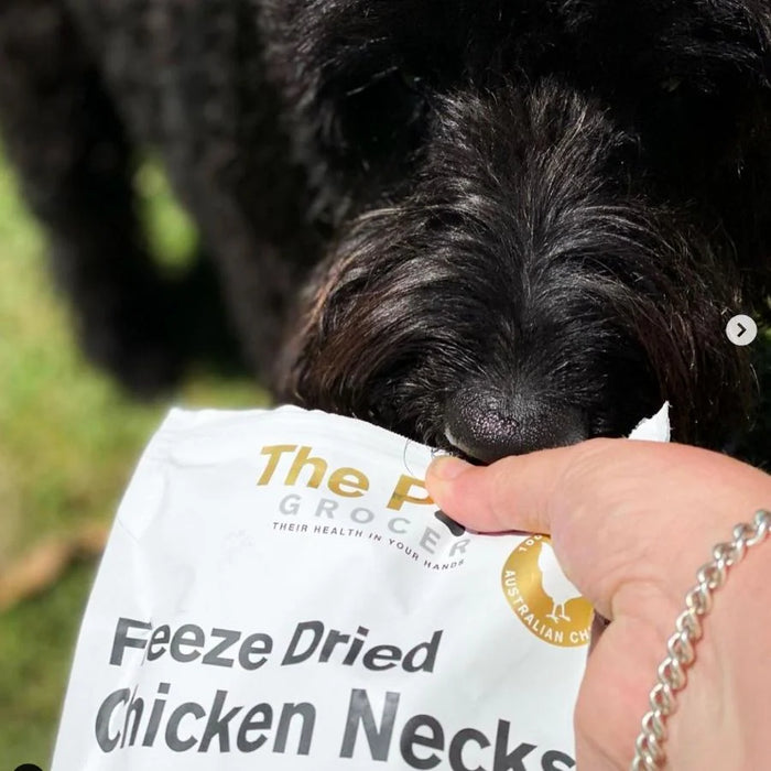 [NEW LAUNCH] 25% OFF: The Paw Grocer Black Label Freeze Dried Chicken Necks Treats For Dogs & Cats