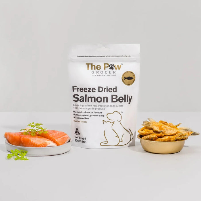 [NEW LAUNCH] 25% OFF: The Paw Grocer Black Label Freeze Dried Salmon Belly Treats For Dogs & Cats