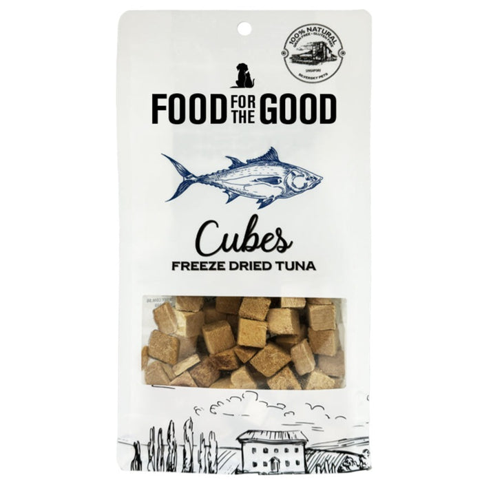25% OFF: Food For The Good Freeze Dried Tuna Cubes Treats For Dogs & Cats