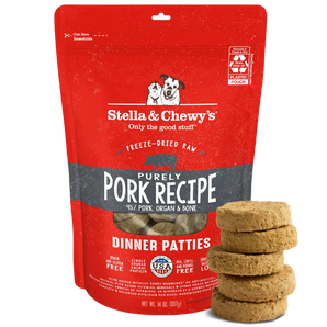 20% OFF: Stella & Chewy Freeze-Dried Raw Purely Pork Dinner Patties For Dogs