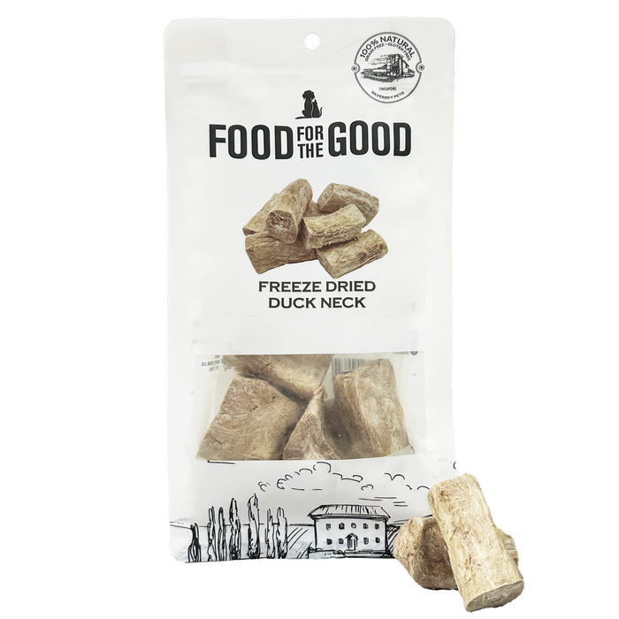 25% OFF: Food For The Good Freeze Dried Duck Neck Treats For Dogs & Cats
