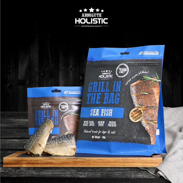 30% OFF: Absolute Holistic Grill In The Bag Sea Fish Dog Treats