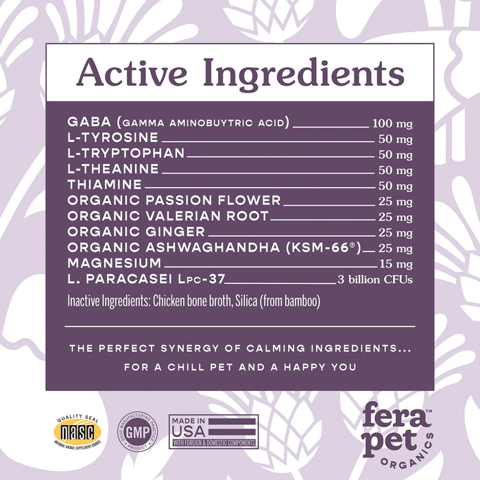 Fera Pet Organics Calming Support For Dogs & Cats