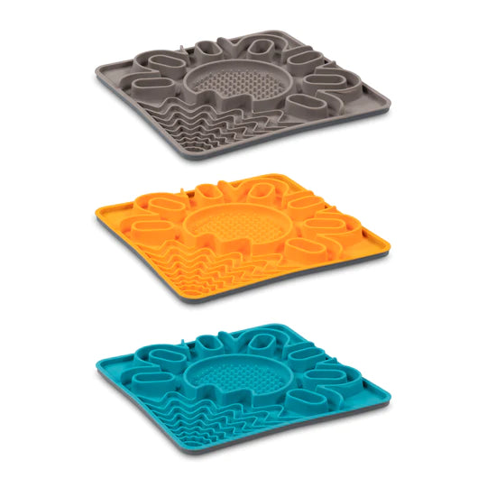 10% OFF: Messy Mutts Grey Framed "Spill Resistant" Multi Surface Licking Mat