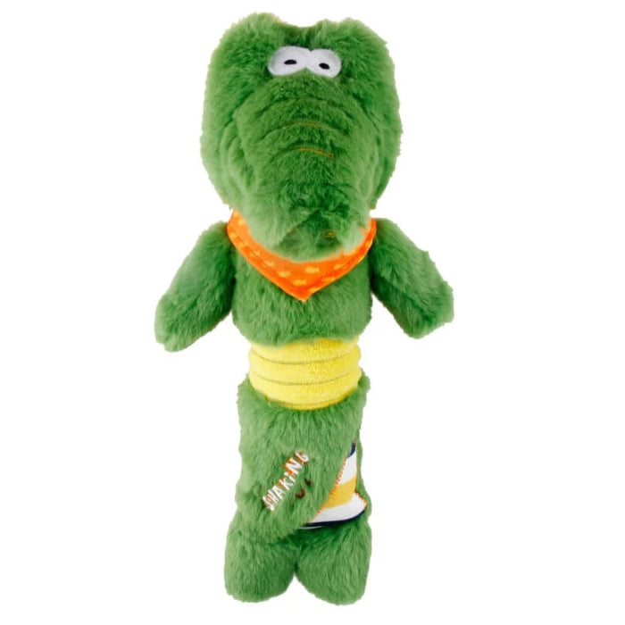 GiGwi Shaking Fun Crocodile With Squeaker Plush Toy For Dogs