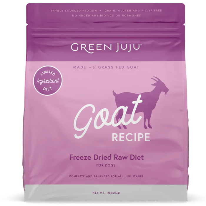 Green Juju Freeze Dried Raw Goat Recipe For Dogs