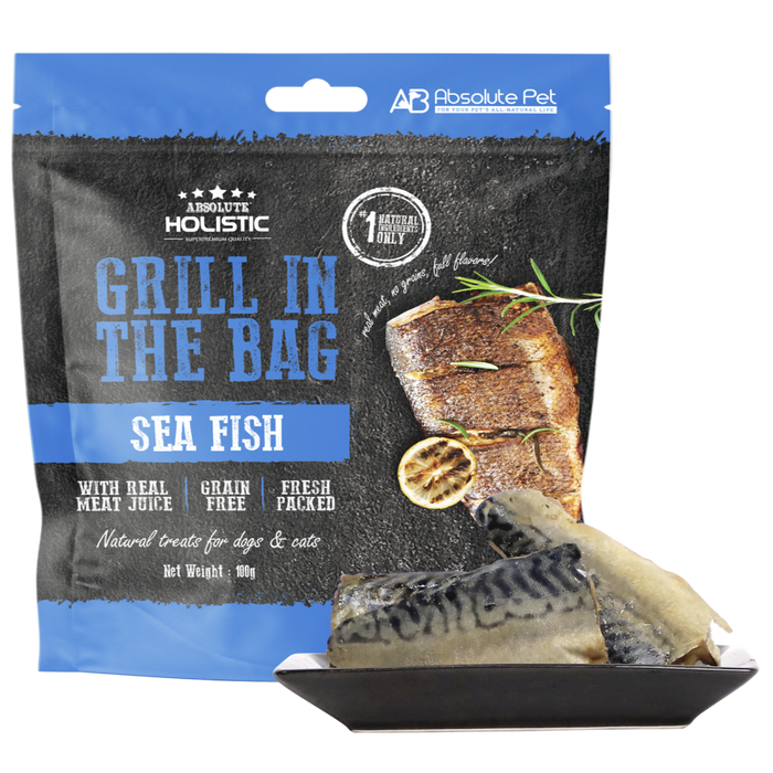 30% OFF: Absolute Holistic Grill In The Bag Sea Fish Dog Treats