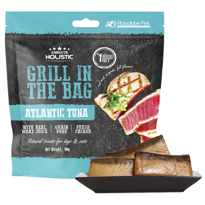 30% OFF: Absolute Holistic Grill In The Bag Atlantic Tuna Dog Treats