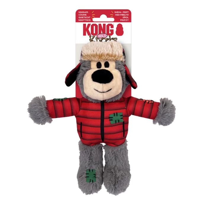 [CHRISTMAS🎄🎅 ] 20% OFF: Kong Holiday Wild Knots Bear Dog Toy (Assorted Design)