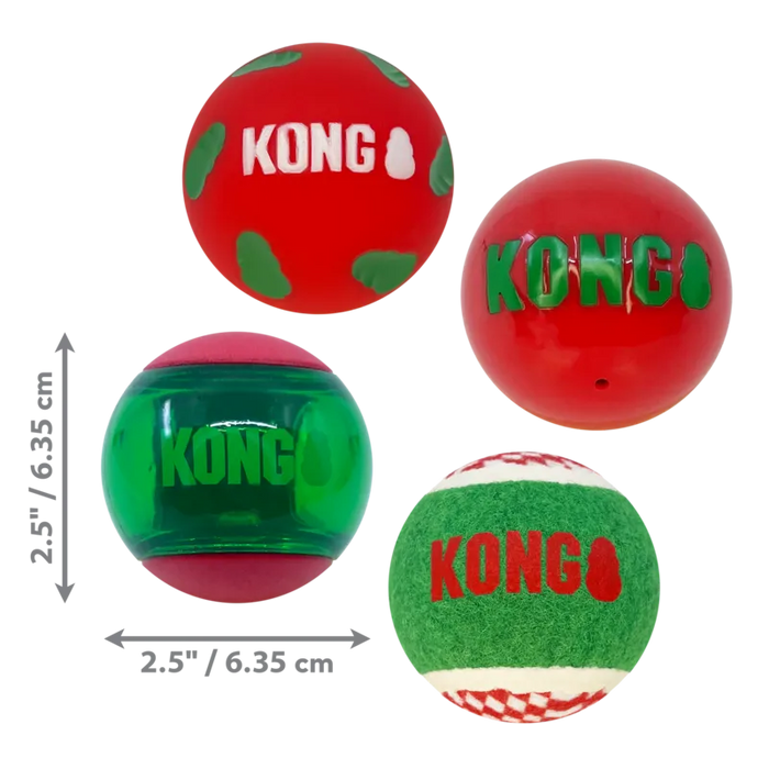 [CHRISTMAS🎄🎅 ] 20% OFF: Kong Holiday Occasions Balls Dog Toy