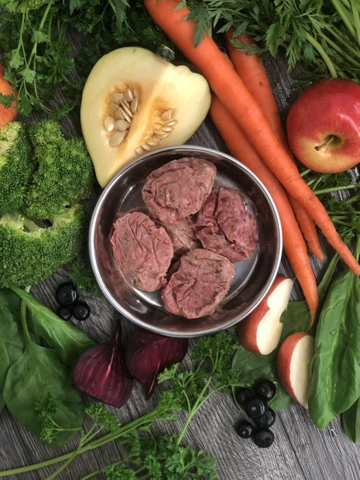 OC Raw Freeze Dried Raw Meaty Rox Beef & Produce Recipe For Dogs