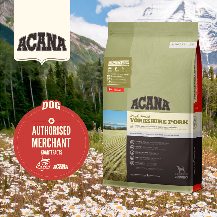 30% OFF: Acana Singles Freeze-Dried Infused Yorkshire Pork Recipe Dry Dog Food