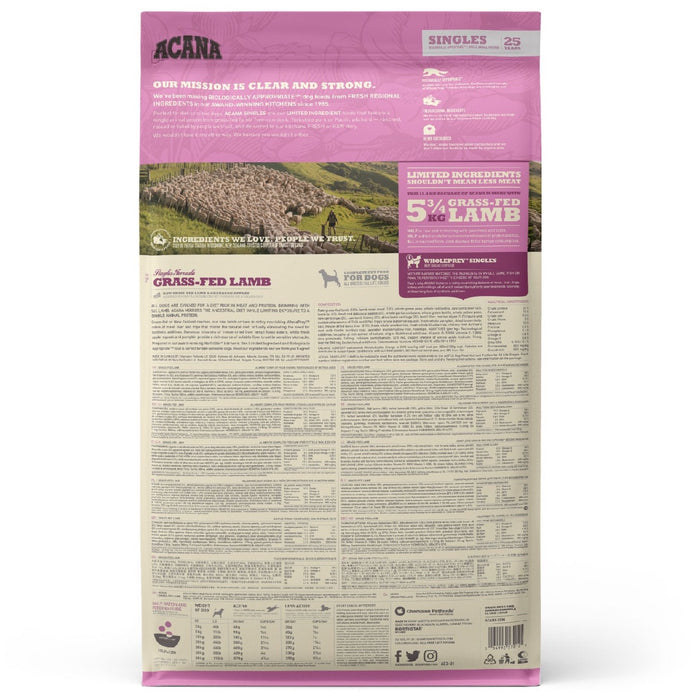30% OFF: Acana Singles Freeze-Dried Infused Grass-Fed Lamb Recipe Dry Dog Food