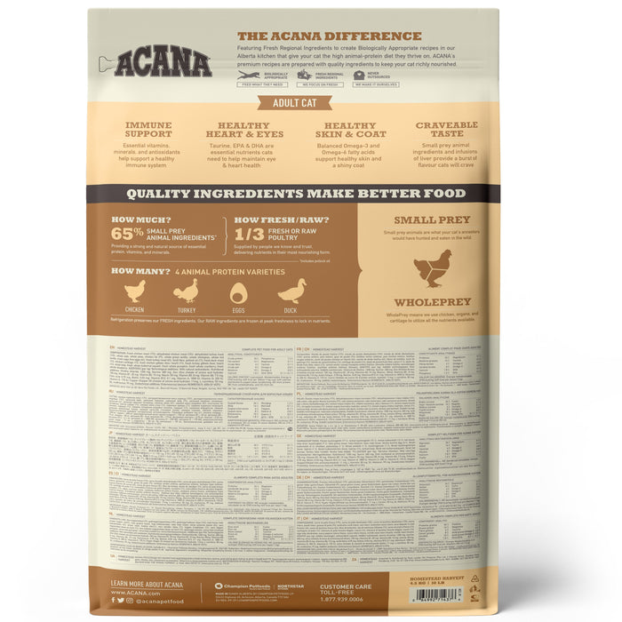 30% OFF: Acana Classics Freeze-Dried Coated Homestead Harvest Recipe Adult Dry Cat Food