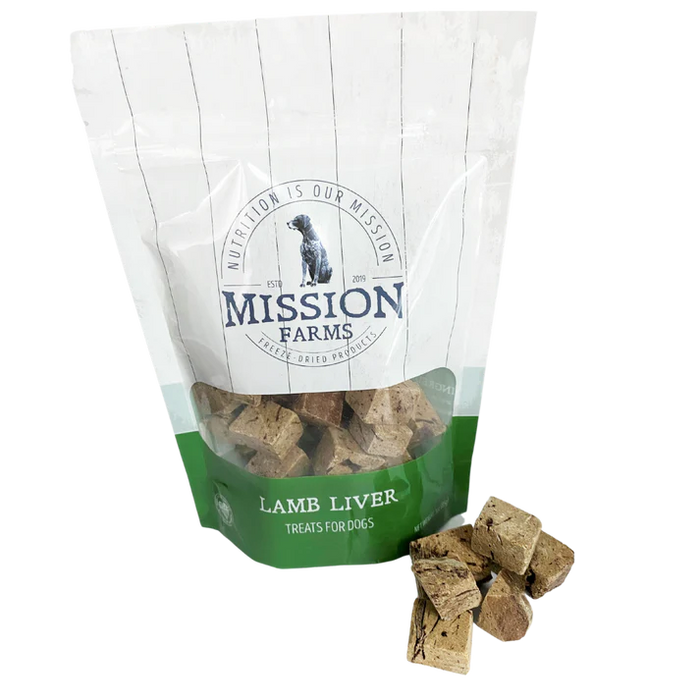 Mission Farms Freeze Dried Lamb Liver Treats For Dogs
