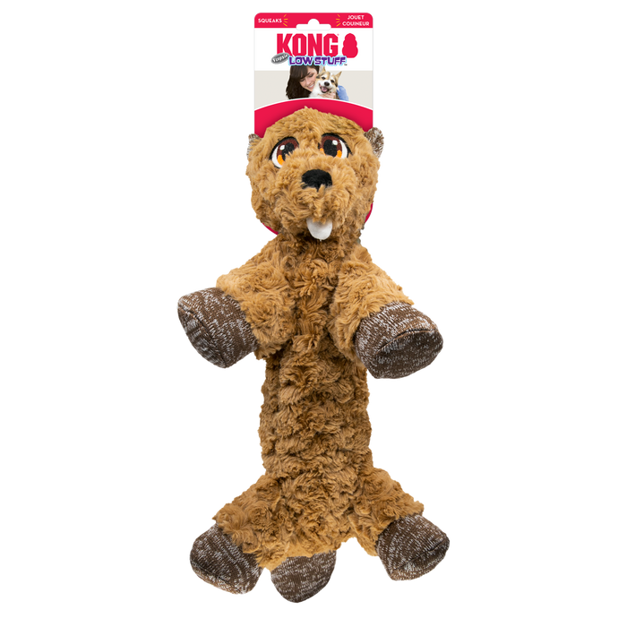 Kong Low Stuff Flopzie Beaver Dog Toy
