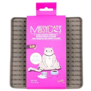 10% OFF: Messy Cats Grey Silicone Reversible Interactive Licking Mat