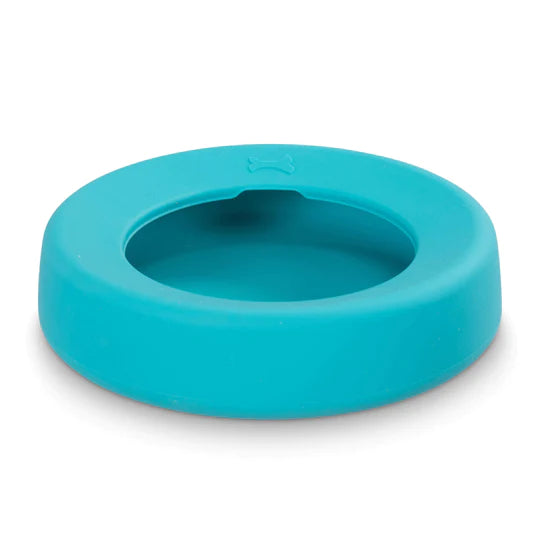 10% OFF: Messy Mutts Blue Silicone Non-Spill Travel Bowl