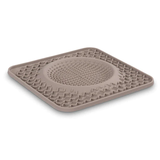 10% OFF: Messy Mutts Grey (Interactive Dog Feeder) Therapeutic Licking Bowl Mat