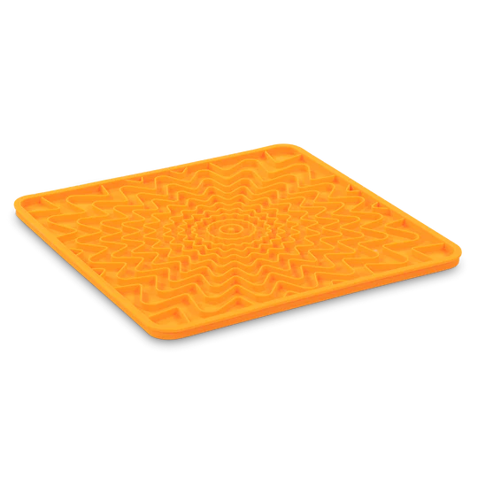 10% OFF: Messy Mutts Orange Framed "Spill Resistant" Silicone Licking Mat
