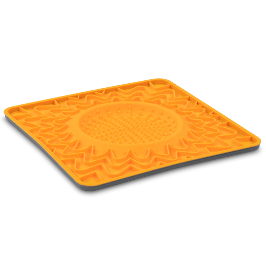 10% OFF: Messy Mutts Orange Framed "Spill Resistant" Silicone Licking Bowl Mat