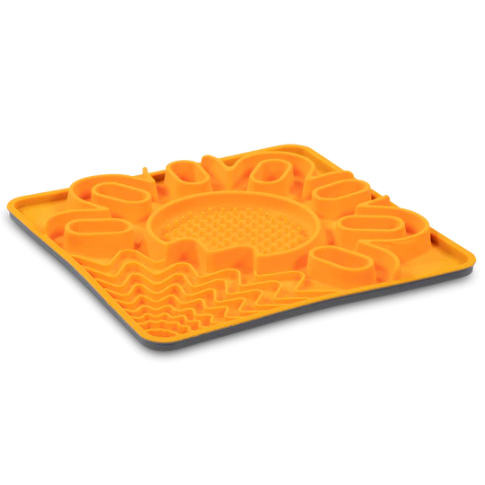 10% OFF: Messy Mutts Orange Framed "Spill Resistant" Multi Surface Licking Mat