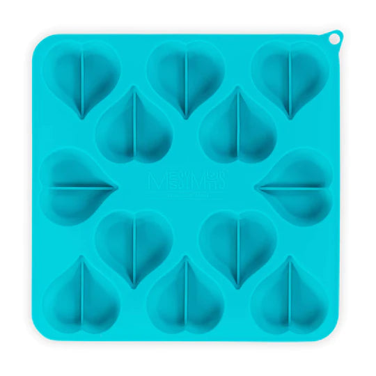 10% OFF: Messy Mutts Blue + Watermelon Heart Shape Silicone Bake & Freeze Treat Mold (Pack Of 2)