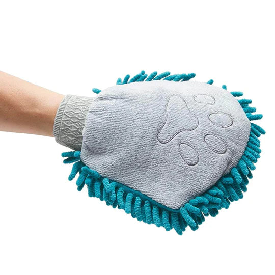 10% OFF: Messy Mutts Microfiber Chenille Grooming Mit