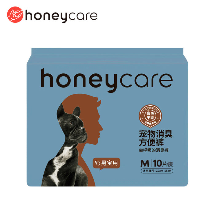 Honey Care Medium Male Dog Diaper Regular Pack (10Pcs)
