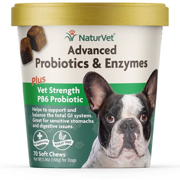 20% OFF: NaturVet Advanced Probiotics & Enzymes Soft Chew For Dogs