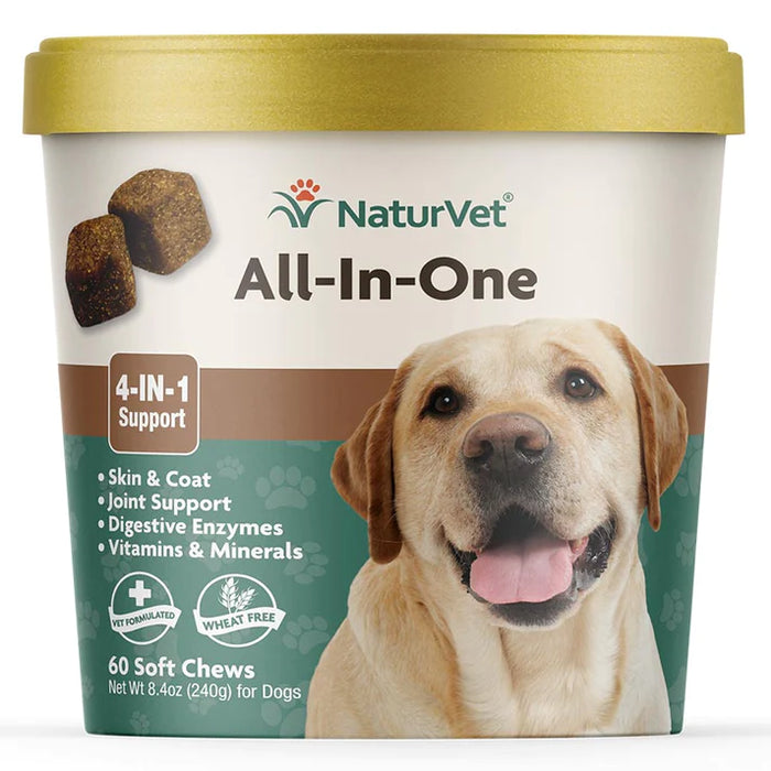 20% OFF: NaturVet All-In-One (4-In-1 Support) Soft Chews For Dogs