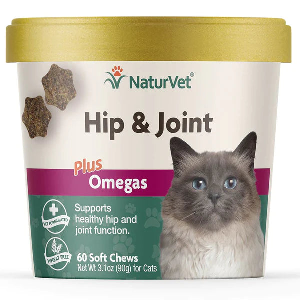 20% OFF: NaturVet Hip & Joint Plus Omega Soft Chews For Cats