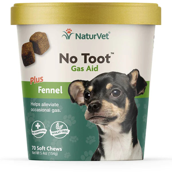 20% OFF: NaturVet No Toot™ Gas Aid Plus Fennel Soft Chew For Dogs