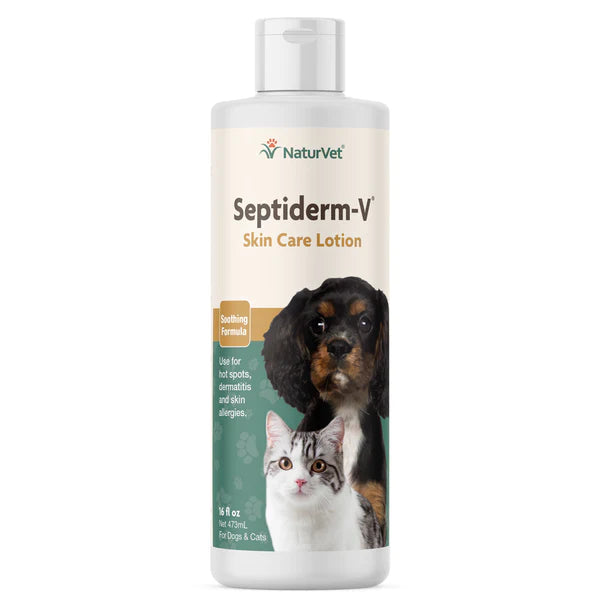 20% OFF: NaturVet Septiderm-V® Soothing Formula Skin Care Lotion For Dogs & Cats