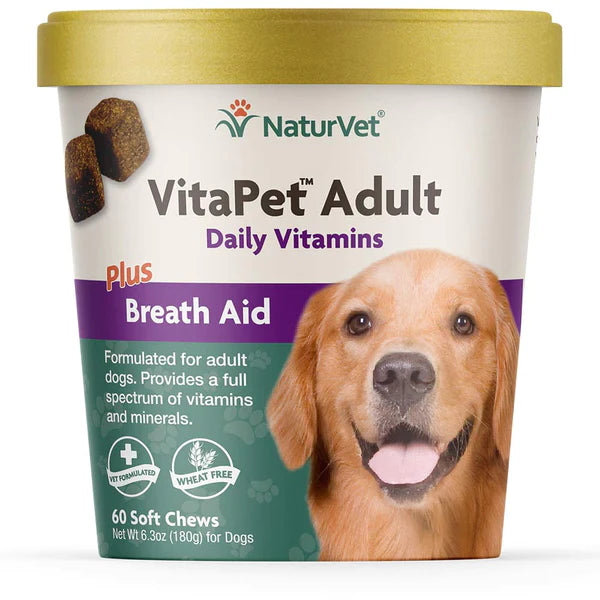 20% OFF: NaturVet VitaPet Adult™ Plus Breath Aid Soft Chew Cup For Dogs