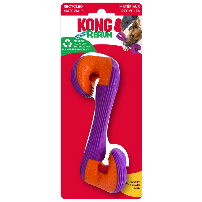 20% OFF: Kong® ReRun Whoosh Bone Dog Toy (Assorted Colour)