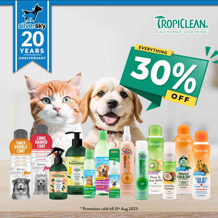 20% OFF: Tropiclean Essentials Sweet Yuzu & Melon Scent Refreshing Deodorizing Spray For Dogs
