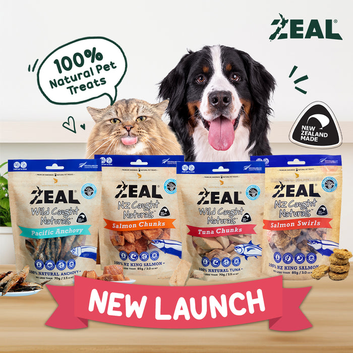 [PAWSOME BUNDLE] MIX ANY 3 FOR $56: Zeal Wild Caught Naturals Fish Treats For Dogs & Cats