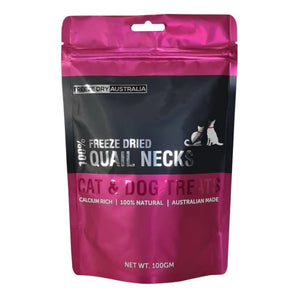 Freeze Dry Australia Freeze-Dried Quail Necks Treats