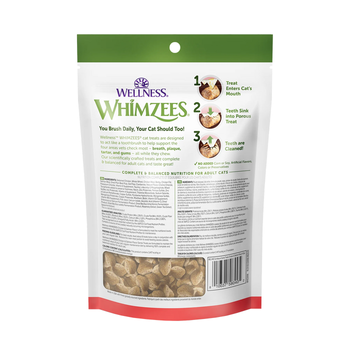 Whimzees Natural Chicken & Salmon Flavour Dental Treats For Cats