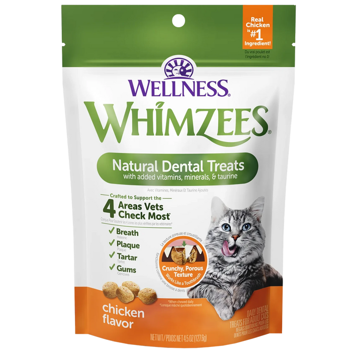 Whimzees Natural Chicken Flavour Dental Treats For Cats