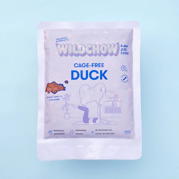 WildChow Raw Cage-Free Duck Dog Food (FROZEN)