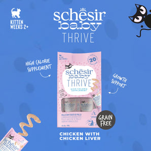 Schesir Baby Thrive Chicken With Chicken Liver Energy Supplement For Kittens