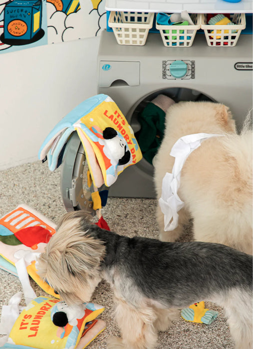 Bite Me Laundry Day Book Nose Work Dog Toy