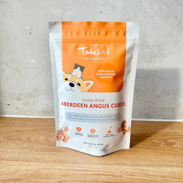 10% OFF: Taki Freeze Dried Aberdeen Angus Beef Treats For Dogs & Cats