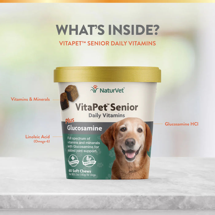 20% OFF: NaturVet VitaPet™ Senior Daily Vitamins Soft Chews For Dogs