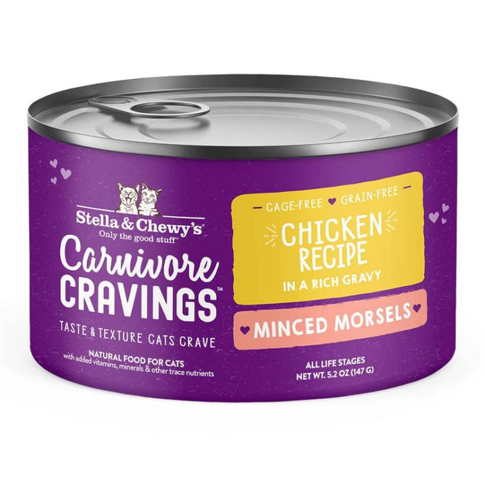 Stella & Chewy's Carnivore Cravings Minced Morsels Cage-Free Chicken Recipe Wet Cat Food