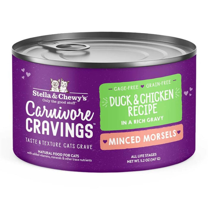 Stella & Chewy's Carnivore Cravings Minced Morsels Cage-Free Duck & Chicken Recipe Wet Cat Food