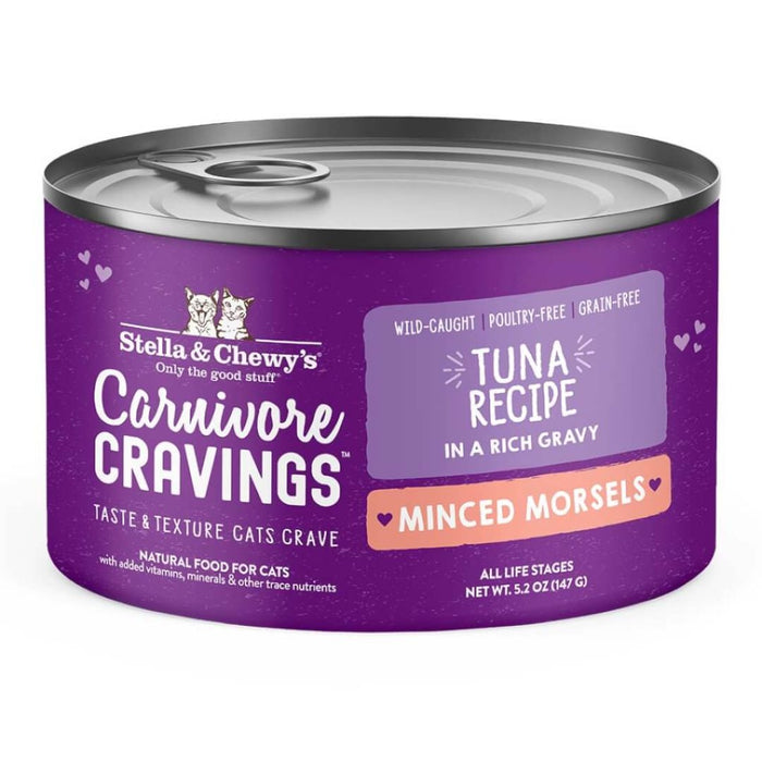 Stella & Chewy's Carnivore Cravings Minced Morsels Wild-Caught Tuna Recipe Wet Cat Food