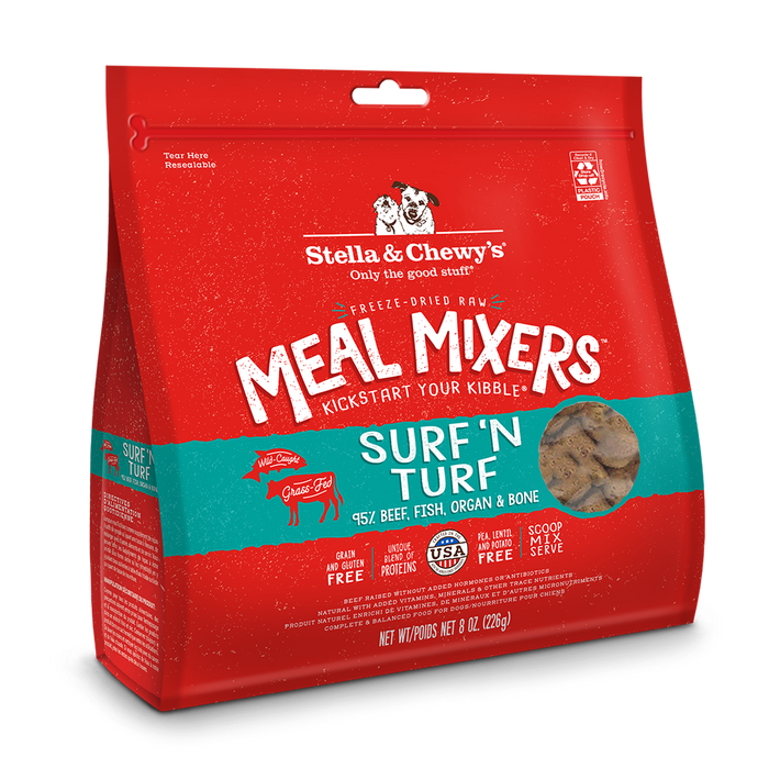 Stella & Chewy’s Freeze-Dried Raw Surf 'N Turf Meal Mixers For Dogs